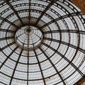 The ceiling of Galleria Vittorio Emanuele, Milan, Italy Royalty Free Stock Photo