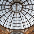 The ceiling of Galleria Vittorio Emanuele, Milan, Italy Royalty Free Stock Photo