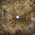 Ceiling golden mosaic of the Baptistry of San Giovanni in Florence, Royalty Free Stock Photo