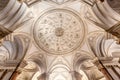 Ceiling of the Grand Staircase of Honour in the Royal Palace of Caserta, Italy Royalty Free Stock Photo