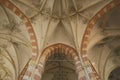 The ceiling of the Great Church, Deventer, The Netherlands Royalty Free Stock Photo