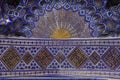 Ceiling of Guri Amir mausoleum