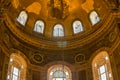 Ceiling of Hagia Sofia Ayasofya, Istanbul, Turkey. Royalty Free Stock Photo