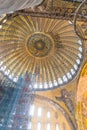 Ceiling of Hagia Sofia Ayasofya, Istanbul, Turkey Royalty Free Stock Photo