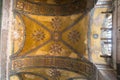 Ceiling of Hagia Sofia Ayasofya, Istanbul, Turkey. Royalty Free Stock Photo