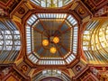 Ceiling of the historical Leadenhall market in London Royalty Free Stock Photo