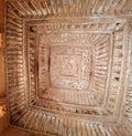 Ceiling of Indo Islamic structure of Queens Bath at Hampi