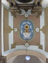 Ceiling inside City church Igreja Matriz da Fuseta at the algarve coast of Portugal