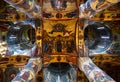 Ceiling inside the Dormition Assumption Cathedral in Moscow Kremlin, Russia