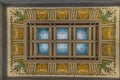 The ceiling inside the Library of Congress Royalty Free Stock Photo