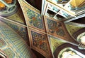 Ceiling inside Matthias church, Budapest, Hungary