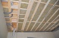 Ceiling Insulation saves energy and money. Attic Insulation. House Ceiling Insulation