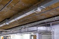 Ceiling insulation, ventilation system air ducts