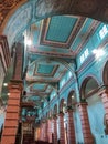 Ceiling of the interior of the Old Cathedral of Cuenca, Ecuador