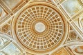 Ceiling and interior of French Mausoleum.