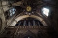 Ceiling and interior organ of the Saint Louis des Chartrons Catholic Church in Bordeaux