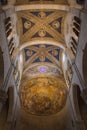 Ceiling of the interior view of Lucca Cathedral. Cattedrale di San Martino. Tuscany. Italy. Royalty Free Stock Photo