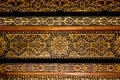 Ceiling with intricate patterned details of moorish arabian orig Royalty Free Stock Photo