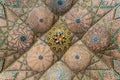 Ceiling of Jameh Mosque of Qazvin, Ir Royalty Free Stock Photo