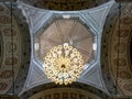 Ceiling and lamp of Ajaccio Cathedral