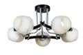 Ceiling lamp with five frosted glass shades