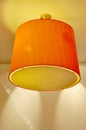 Ceiling Lamp with Orange Lampshade