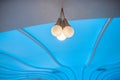 Ceiling lamps in the hall Royalty Free Stock Photo