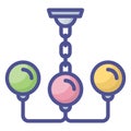 Ceiling light Isolated Vector Icon fully editable Royalty Free Stock Photo