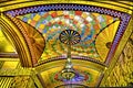The 1931 ceiling in the lobby of Tulsa\'s remarkable art deco Philcade Building