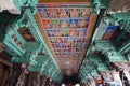 Ceiling Meenakshi Sundareswarar Temple in Madurai, South India