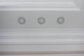 Ceiling moldings in the interior, detail of a angular ceiling skirting Royalty Free Stock Photo