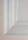 Ceiling moldings in the interior, detail of a angular ceiling skirting Royalty Free Stock Photo