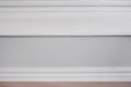 Ceiling moldings on a white surface. Details of the ceiling Royalty Free Stock Photo