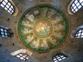 Ceiling Mosaic in Arian Baptistery in Ravenna Royalty Free Stock Photo