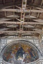 The ceiling and mosaic inside Basilica San Miniato al Monte, Florence, Tuscany, Italy Royalty Free Stock Photo