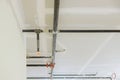 Ceiling mounted automatic head fire extinguisher system of safety fighting equipment sprinkler on ceiling