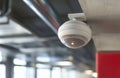 Ceiling Mounted Fire Safety Camera System Advanced fire detection and surveillance integrated system 247 monitoring enhanced Royalty Free Stock Photo