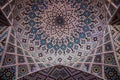 Ceiling, nasir al-mulk mosque, shiraz, iran