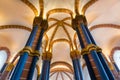 Ceiling in old castle, ancient building, Europe