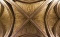 The ceiling in the old royal castle of Conciergerie. Paris