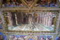 The ceiling in one of the rooms of Raphael on May 24, 2011 in the Vatican Museum, Rome, Italy Royalty Free Stock Photo