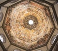 Ceiling painting Giotto's bell tower. Florence