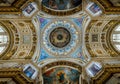 Ceiling painting of St Isaac`s Cathedral Russia Royalty Free Stock Photo