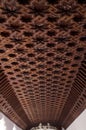 The ceiling in The Synagogue of El Transito, once also known as the "Synagogue Samuel ha-Levi" is a historic building in Royalty Free Stock Photo