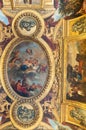 Ceiling in the palace of Versailles Royalty Free Stock Photo