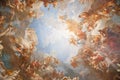 Ceiling in the palace of Versailles Royalty Free Stock Photo