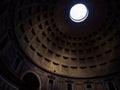 Light through ceiling of Pantheon