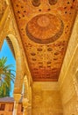 The ceiling of Partal palace portico, Alhambra, Granada, Spain Royalty Free Stock Photo