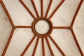 Ceiling in the passage from Holstentor, Lubeck, Germany. Royalty Free Stock Photo