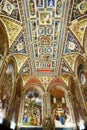 Ceiling of Piccolomini Library in Duomo di Siena, Italy